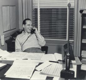Milton Rosen at his Universal office Milton Rosen at his Universal office